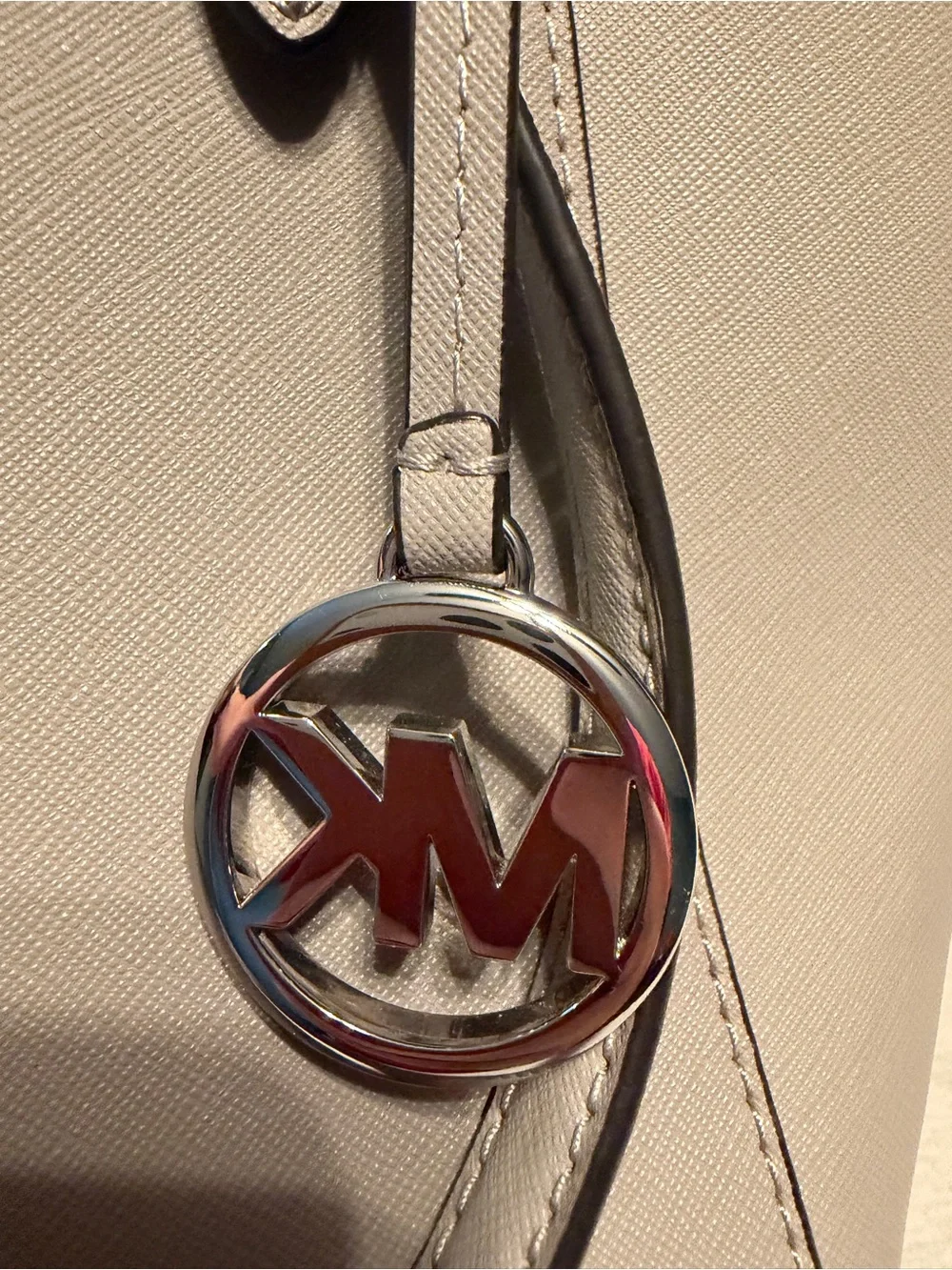 Michael Kors Saffiano Tote in Taupe
